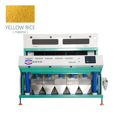 Máquina amarela ótica do classificador da cor do arroz 3.5TPH com 320 rampas
